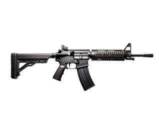 rifle isolated on white