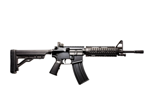 rifle isolated on white