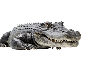 Obraz premium crocodile isolated on white background