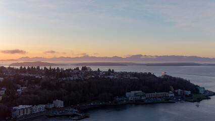 West Seattle and the Olympic Mountains