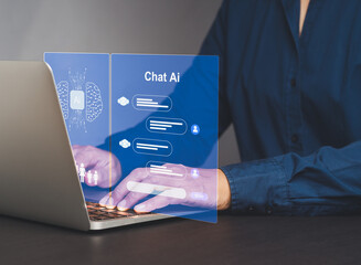 Chat with AI and Artificial intelligence command prompt to generate support work.