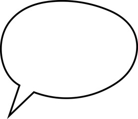 Vector speech bubbles Hand-drawn image