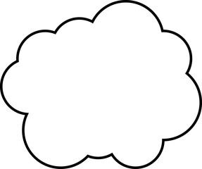 Vector speech bubbles Hand-drawn image