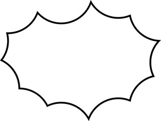 Vector speech bubbles Hand-drawn image