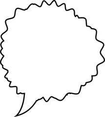 Vector speech bubbles Hand-drawn image