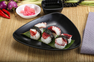 Japanese cuisine - sushi with octopus