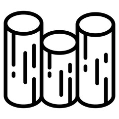 lumber , log, wood plank icon