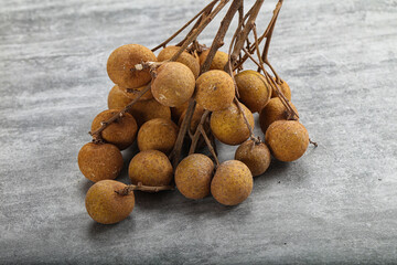 Ripe sweet tropical Longan fruit