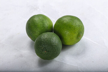 Green sour tropical Lime fruit