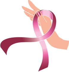  World Cancer awareness ribbon