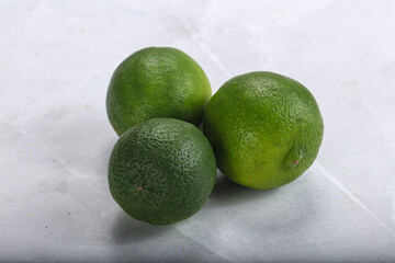 Green sour tropical Lime fruit