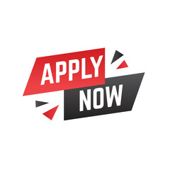 Apply now job submit button icon. Vector apply now button.