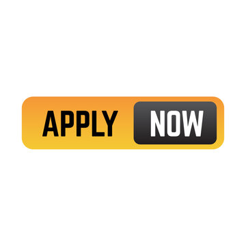 Apply now job submit button icon. Vector apply now button.