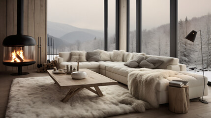 Fototapeta na wymiar The Nordic living room