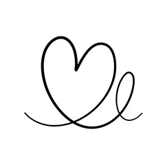 Continuous line of love