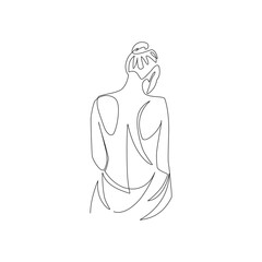 illustration of a nude person