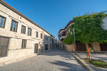 The scenic view of old houses and streets of old city from Tarsus, Turkey 