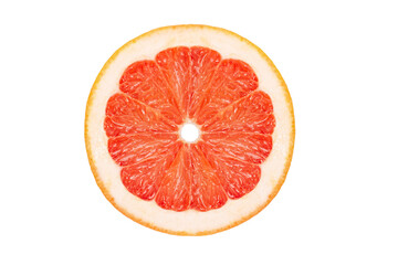 Fresh, juicy grapefruit. Cut. Isolated