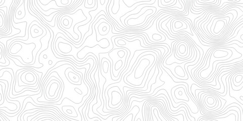 Abstract pattern with lines. Abstract sea map geographic contour map and topographic contours map background. Abstract white pattern topography vector background. Topographic line map background. - obrazy, fototapety, plakaty