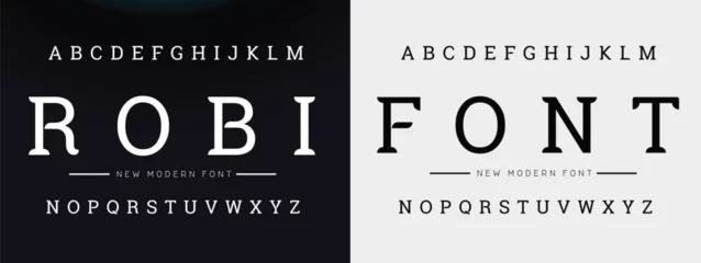 Foto op Plexiglas Creative modern technology alphabet fonts. Abstract typography urban sport, techno , fashion, digital, future creative logo font. vector illustration © Alishan
