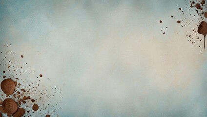Background pale old blue paper texture with coffee stains