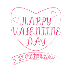 happy valentine day illustration
