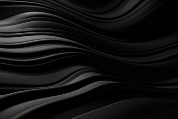 3D black realistic abstract background