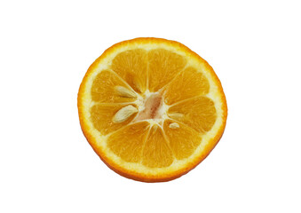 Half of a bitter orange (called as turunc in Eastern Mediterranean region) consumed to give a sour taste in salads and vegetable dishes
