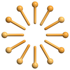 Chinese new year asian decoration 3d element