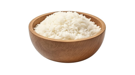 rice on white isolated on clear png background and transparent background. food drink and dessert concept for cafe and restaurent, AI generative. 