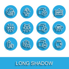 Set line NFT Digital crypto art, Cryptocurrency wallet, cloud and  icon. Vector