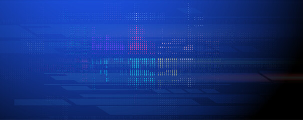 Modern cloud technology. Integrated digital web concept background