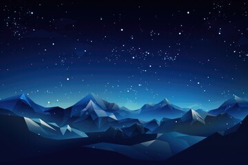 Magical nature wallpaper during summer night high in mountains. Generative Ai.