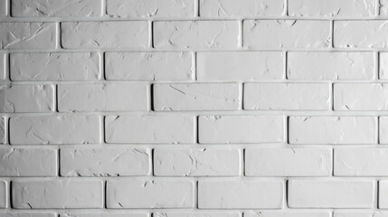 Fototapeta premium Close up of modern white brick wall texture background