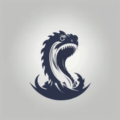 Sea Monster Logo Design EPS format Very Cool