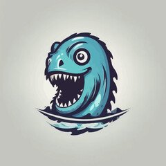 Sea Monster Logo Design EPS format Very Cool