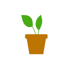 Potted Plant Vector Illustration