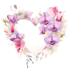 Frame of Orchid Love Letter Rice Paper Asian Floral Love Letter Orchi Clipart Isolated Design Tshirt Folded Envelove Creative Design Concept PNG Transparent Valentine Event 