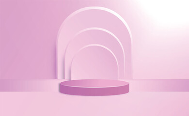 3D Podium Design with Minimal Background