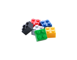 Plastic toy blocks transparent png