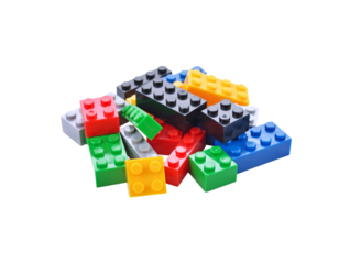 Plastic toy blocks transparent png