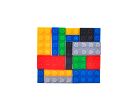 Plastic toy blocks transparent png