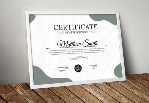 Abstract Certificate Layout