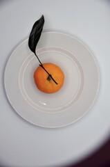 oranges on a plate