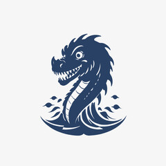 Sea Monster Logo Design EPS format Very Cool