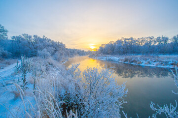 Experience the magic of a winter wonderland come to life. See how the golden sun illuminates the...