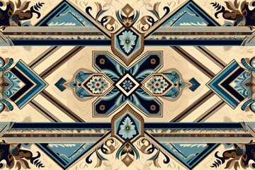 Abstract ethnic pattern background. Graphic. Illustration. Geometric