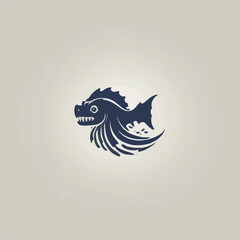 Sea Monster Logo Design EPS format Very Cool