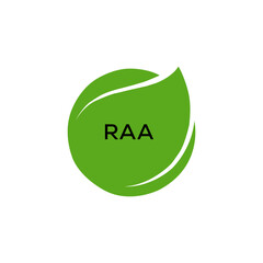 RAA Letter logo design template vector. RAA Business abstract connection vector logo. RAA icon circle logotype.
