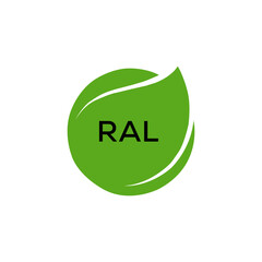 RAL Letter logo design template vector. RAL Business abstract connection vector logo. RAL icon circle logotype.
